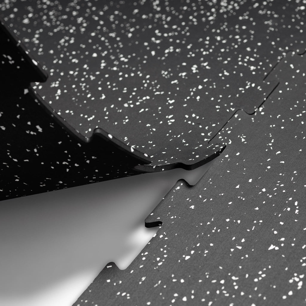 Piso de Gimnasio Interlock EPDM Negro/Gris 6 mm IRONSIDE