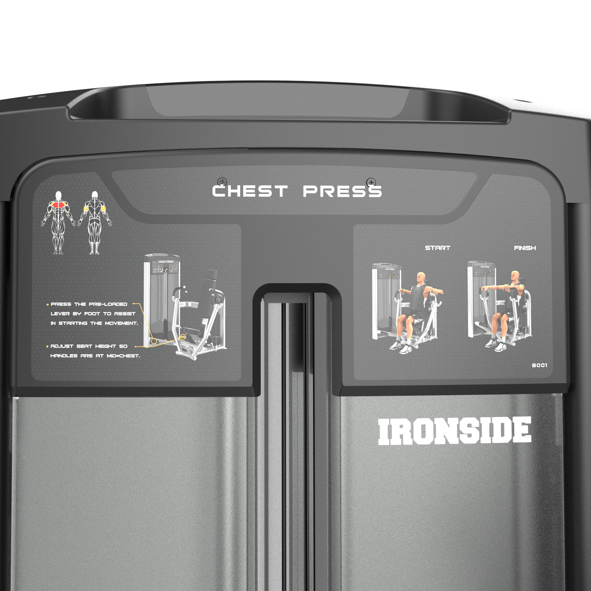 Iso-Lateral Chest Press IRONSIDE Luxe