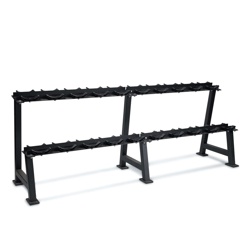 Set IRONSIDE Mancuernas Premium PEV 2.5 a 25 Kg + Rack Comercial 275 Kg
