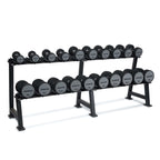 Set IRONSIDE Mancuernas Premium PEV 2.5 a 25 Kg + Rack Comercial 275 Kg