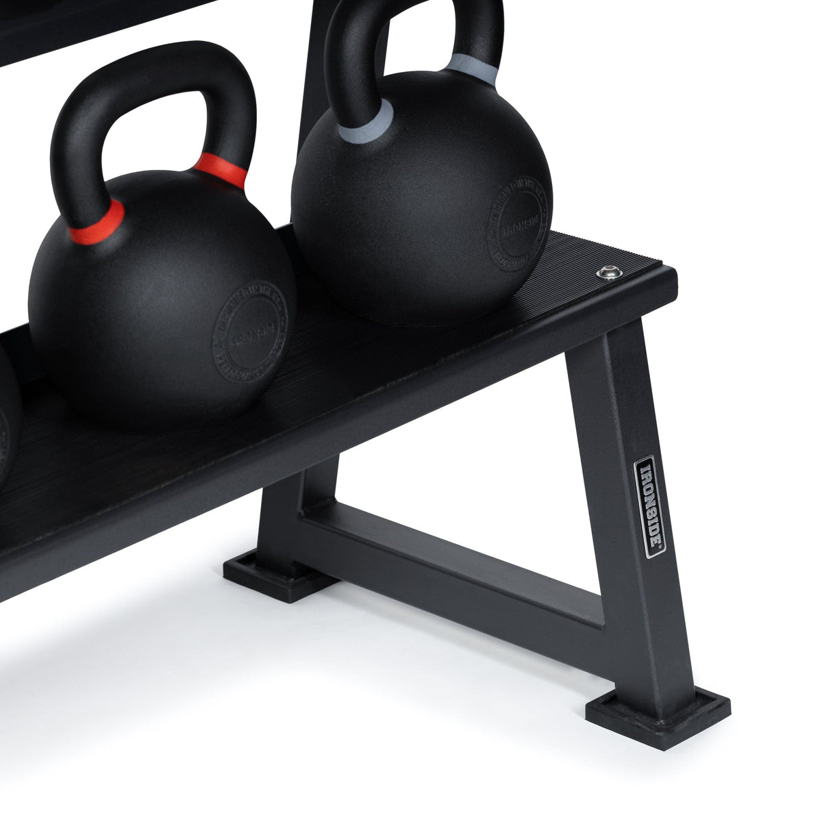 Kettlebell Set Rack Pack IRONSIDE 9 Kettlebells Premium (4 a 32 KG) + Rack de Almacenamien ...