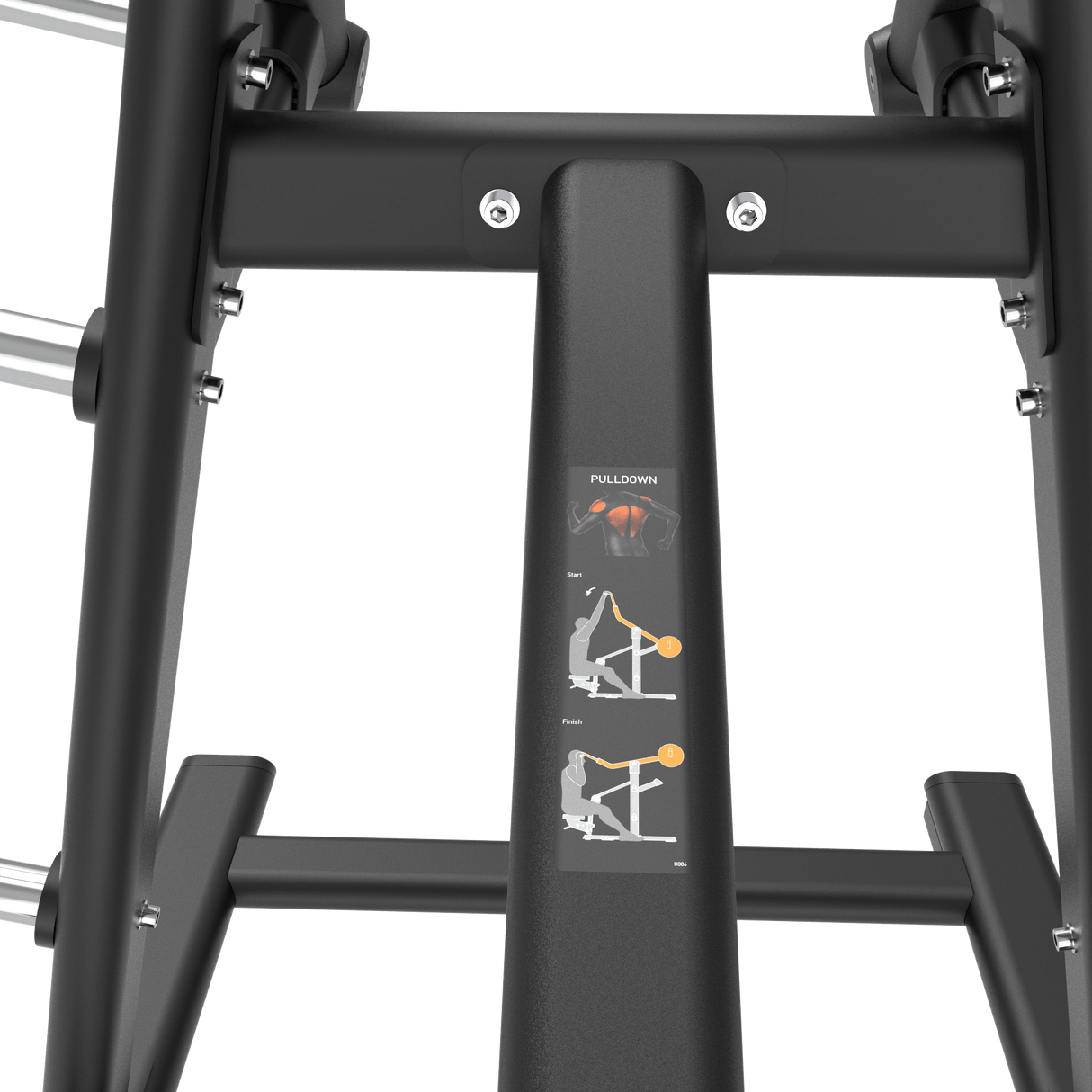 Lat Pull Down Loaded Plate IRONSIDE Luxe