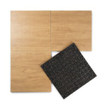 Pack IRONSIDE 4 Pisos de Caucho Premium Simulación Madera (50cm x 50cm x 2,5 cm)