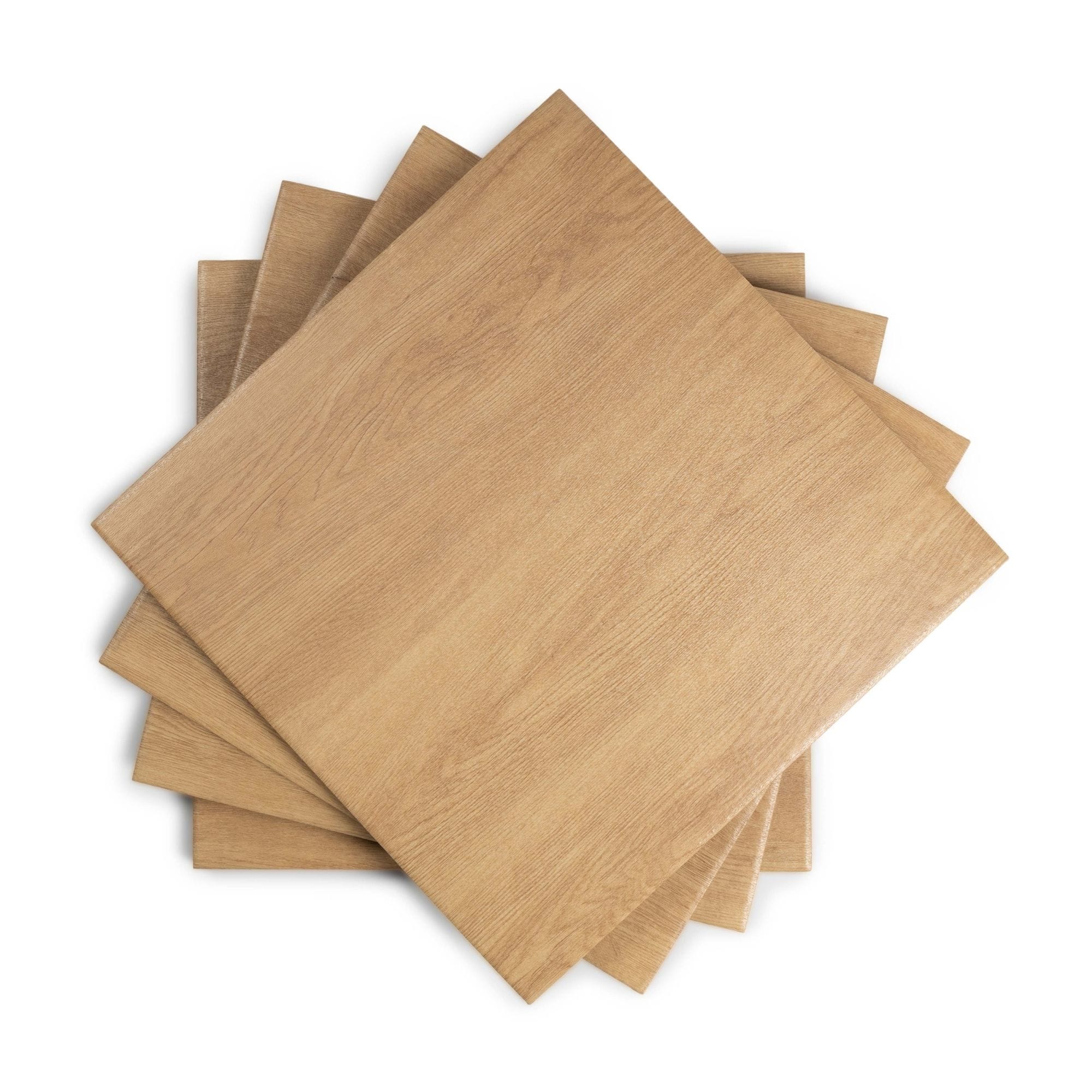 Pack IRONSIDE 4 Pisos de Caucho Premium Simulación Madera (50cm x 50cm x 2,5 cm)