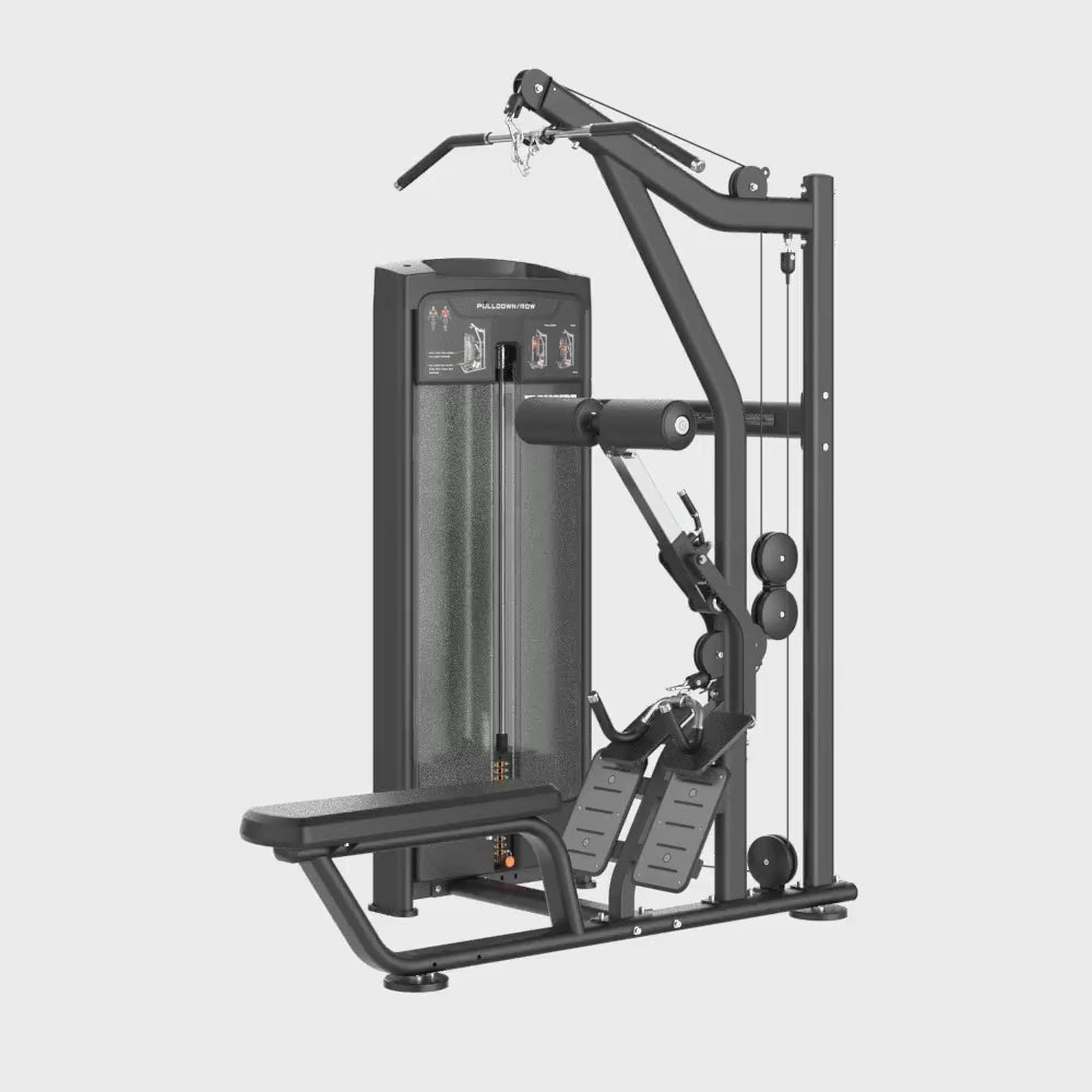 Dual Lat Pulldown & Low Row Machine IRONSIDE Luxe
