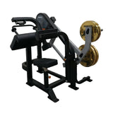 Extensión de tríceps plate loaded con ajustes múltiples, resistencia manipulable y estructura comercial estable para entrenamientos seguros y progresivos.